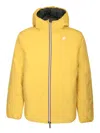 K-way K Way Le Vrai Claude 3.0 Warm Black Waterproof Jacket In Green