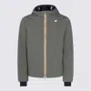 K-way Man Jacket Military Green Size Xxl Polyamide In Green