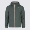 K-way Giacche Green Blackish-green Oak In Green