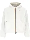 K-way K Way Divine White Hooded Sweatshirt In White - Beige