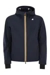K-way Jacko Bonded Jersey Jacket In Blue