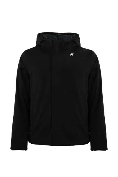 K-way Jacko Marmotta Jacket In Twill In Black