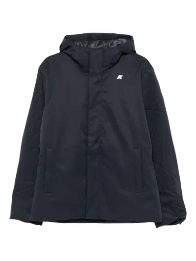 K-way Short Jacket With Adjustable Hood In Multi