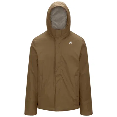 K-way Jacko Twill Marmotta In Brown C-beige G