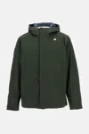 K-way Jacko Twill Marmotta Coat In Green