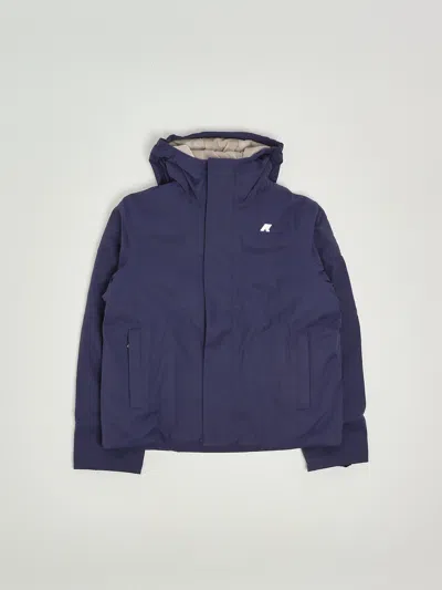 K-way Kids' Jacko Twill Marmotta Jacket In Blue