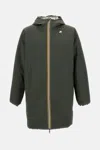 K-way Jacobst Warm Reversible Padded Coat In Green