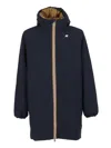 K-way Jacob St Warm Double Down Jacket In Blue