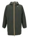 K-way Jacobst Warm Reversible Padded Coat In Green