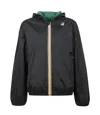 K-way Jacques Reversible Packable Jacket In Nero