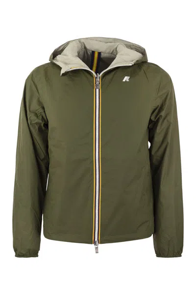 K-WAY K-WAY JAKE PLUS - REVERSIBLE HOODED JACKET
