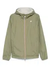 K-way Green 'jake Plus' Jacket With Logo In Green