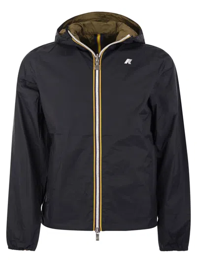 K-WAY K WAY JAKE PLUS REVERSIBLE HOODED JACKET
