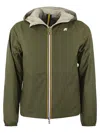 K-WAY K WAY JAKE PLUS REVERSIBLE HOODED JACKET