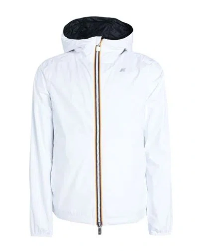 K-way Jake Plus.2 Double Man Jacket White Size Xxl Recycled Nylon In White