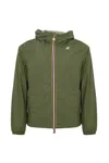 K-way Jake Plus.2 Reversible Jacket Jacket In Green
