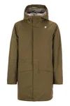 K-way Jarno Trench In Nylon In Brown