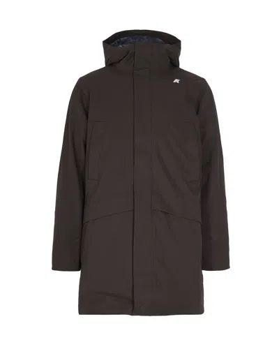 K-way Giubbino Jarno Black Olive In Gray