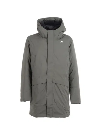 K-way Jarno St Thermo Hooded Coat In Gray