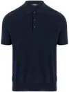 K-way K Way Pleyne Blue Cotton Polo Shirt In Blue