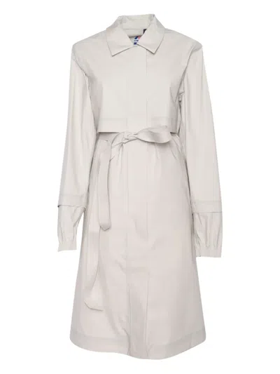 K-WAY JESY COTTON-POPLIN BELTED TRENCH COAT
