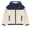 K-way Jildaz Teddy Jacket In Ivory