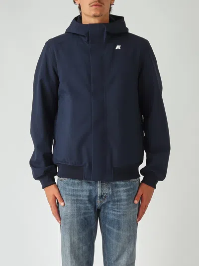 K-way Joachim Bonded Slim-fit Tessuto Elasticizzato Impermeabile Idrorepellente Jacket In Blue