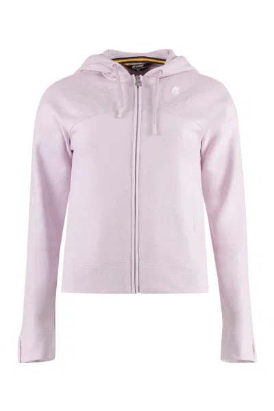 K-way Josie Full Zip Hoodie In Pink