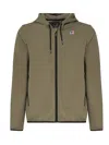 K-way Zipped Drawstring Jacket In Green