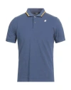 K-way Jud Man Polo Shirt Navy Size M Cotton, Elastane