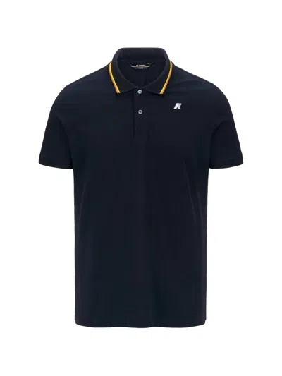 K-way Jud Pique Polo Shirt In Blue