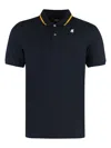 K-way K Way Jud Short Sleeved Cotton Polo Shirt In Blue