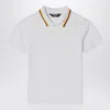 K-way K Way Stretch Pique Cotton Polo Shirt With Striped Collar