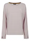 K-way Juliet Sleeve-slit Long-sleeve T-shirt In Pink