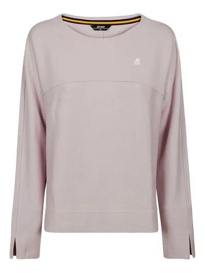 K-way Juliet Sleeve-slit Long-sleeve T-shirt In Pink