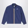 K-way Reversible Waterproof Fabric Jacket In Blue