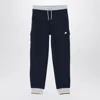 K-way Mick Stripes Blue Jogging Trousers In Blue