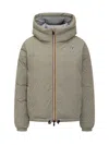 K-way Le Vrai 4.0 Albine Hooded Jacket In Green