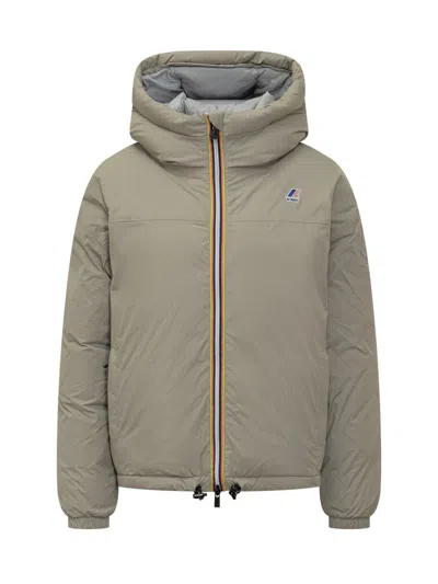 K-WAY K-WAY K-WAY BEIGE HOODED DOWN JACKET