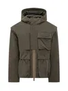 K-way Short Parka Guillermo With Hood In Green