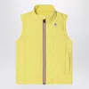 K-way Yellow Waterproof Nylon Vest In Yellow