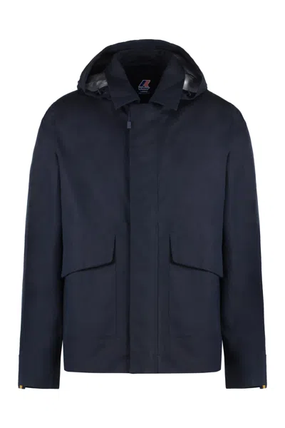 K-WAY KAYA COTTON-LINEN BLEND JACKET