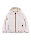 K-way Hooded Padded Jacket In Pink