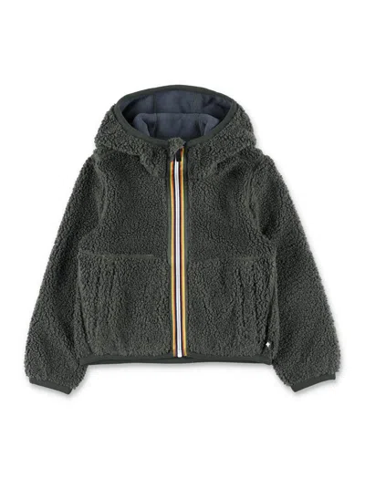 K-way Kid -  Reversible Sherpa Fleece Jacket In Multi