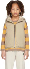 K-way Kids Beige 3.0 Orlan Orsetto Vest In C0c Orsetto Ecru-864