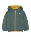K-way Kids P. Jake Plus.2 Reversible Jacket In Green