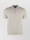 K-way Knitted Cotton Polo With Ribbed Accents