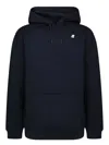 K-way K Way Bernie Hooded Sweatshirt In Blue
