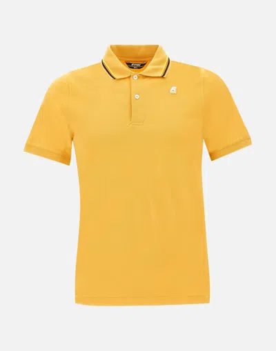K-way K Way Yellow Pique Cotton Polo Shirt