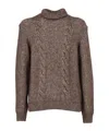 K-way Lapel Sweater In Brown